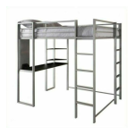 Dorel Home 5410096WE Twin Metal Loft Bed Assembly Manual