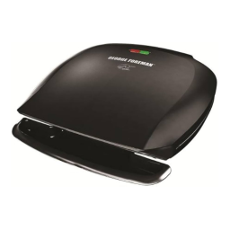 George Foreman GR2080B, GR2061, GR2080, GR2080R Manual de uso y cuidado | Manualzz