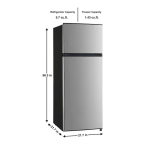 Vissani MDFF7SS 7.1 cu. ft. Top Freezer Refrigerator installation Guide