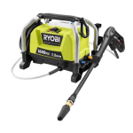 RYOBI RY141600 1,600 PSI 1.2 GPM Electric Pressure Washer Operator&rsquo;s manual