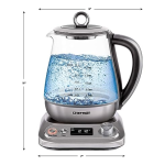 Chefman Programmable Electric Glass Kettle, Electric Kettle User Guide