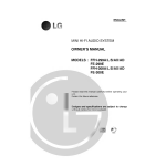 LG FFH-299AX Owner's manual