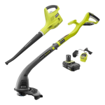 RYOBI P2034 18V ONE+ String Trimmer/Edger &amp; Sweeper Owner Manual