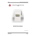 UniPOS VIT 01 Wireless Fire Alarm Control Panel Instruction manual