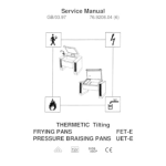 THERMETIC FET-E, UET-E Tilting Pans Service Manual