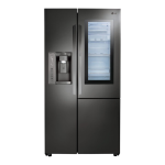 LG LSXC22396D InstaView Smart Wi-Fi Enabled 21.7-cu ft Counter-Depth Side-by-Side Refrigerator Dimensions Guide