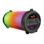 QFX BT-501 LED LIGHT CYLINDER SHAPED BLUETOOTH SPEAKER User Manual