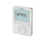SIEMENS RDG400 Room Thermostat Instruction manual