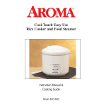 Aroma ARC-940S Instruction manual