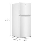 Whirlpool WRT112CZJW 11.6 cu. ft. Top Freezer Refrigerator User guide
