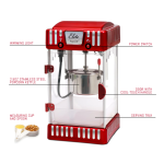 Elite EPM-250 Tabletop Kettle Popcorn Popper Machine Use and Care Manual