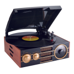 Bigben TD102 Turntable &lsquo;Suitcase&rsquo; (Leather) User Manual