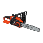 BLACK DECKER LCS1240B 40V MAX 12in. Cordless Battery Powered Chainsaw, Tool Only Instruction manual
