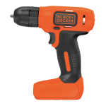 BLACK DECKER 8-Volt MAX Lithium-Ion Cordless Rechargeable 3/8 in. Drill Instruction manual
