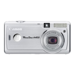 Canon Power Shot A400 Digital Camera User guide