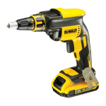 DeWALT DCF620D2 Cordless screwdriver Instruction Manual