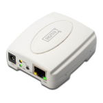 Digitus DN-13003-1 Fast Ethernet Print Server, USB 2.0 Bedienungsanleitung