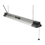 Commercial Electric 40 in. 64-Watt Equivalent Integrated LED Brushed Nickel/Black Shop Light Use and care guide