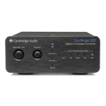 Cambridge Audio AZUR DacMagic 100 Technical Specifications