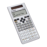 Canon F-789SG 関数電卓 使用説明書