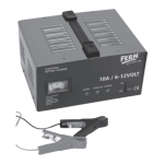 FERM BCM1019 Battery Charger,10A / 6V-12V User's Manual
