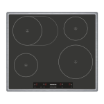Siemens Electric cooktop Instruction manual