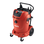 Hilti 3563662 16 ft. Hose and 300 CFM VC 300-17X Universal 17 Gal. Wet Dry Vacuum Cleaner Operating Instruction
