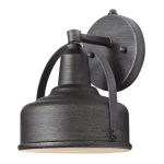 Hampton Bay HB7058-304 9 in. Weathered Pewter LED Outdoor Wall Lamp Use and care guide