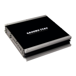 Ground Zero GZHA MINI ONE-K 1-channel class D compact amplifier Owner&rsquo;s Manual