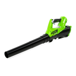 Greenworks 2400802 40-Volt Max Lithium Ion Cordless Electric Leaf Blower Operating Guide