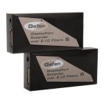 Gefen EXT-DP-CP-2FO DisplayPort Extender over two LC Fiber-Optic Cables User manual