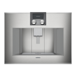 Gaggenau CM450712 24 Inch Fully Automatic Stainless Steel Built-In Smart Coffee Machine Installation Guide