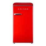 Galanz GLR33MBER10 Retro single door 3.3-cu ft Freestanding Mini Fridge Freezer Compartment Guide