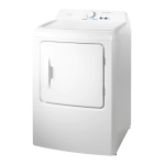 Insignia NS-TDRE67W1 6.7 Cu. Ft. 12-Cycle Electric Dryer Guía del usuario