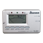 Ibanez GU20 Tuner Owner Manual
