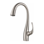 Kraus KPF-1675SFS Ansel Spot Free Stainless Steel 1-Handle Deck Mount Pull-Down Handle/Lever Residential Kitchen Faucet Installation manual