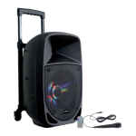 Party Light &amp; Sound PARTY-8LED PORTABLE SOUND SYSTEM 8&rsquo;&rsquo;/20cm - 300W User manual