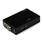 StarTech.com High Resolution VGA to Composite (RCA) or S-Video Converter - PC to TV Instruction manual