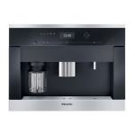 Miele CVA6405 24 Inch Whole Bean Built-In Plumbed Coffee System Operating and Installation Instructions