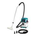Makita XCV13Z 18V X2 (36V) LXT® Lithium-Ion Cordless/Corded 4 Gallon HEPA Filter Dry Dust Extractor/Vacuum, Tool Only Instruction Manual