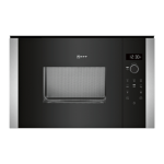 Neff HLAWD23N0B Built-in microwave oven Spec Sheet