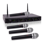 PylePro PDWM4540 4-Ch. UHF Wireless Microphone System Kit Owner's Manual