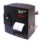 Paxar Monarch 9800, Monarch 9860 Product Manual