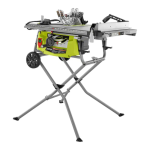 RYOBI RTS23 10 in.Expanded Capacity Table Saw Owner Manual