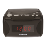 SYLVANIA SCR4986 CD Clock Radio User Manual | AI Chat &amp; PDF Download