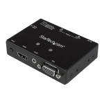 StarTech.com 2x1 VGA + HDMI to VGA Converter Switch w/ Priority Switching &ndash; 1080p Instruction manual