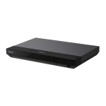 Sony UBP-X700 Lecteur Blu-Ray&trade; 4K Ultra HD | UBP-X700 avec Hi-Res Audio Mode d&rsquo;emploi