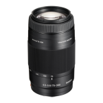 Sony SAL75300 - Telephoto Zoom Lens Operating instructions