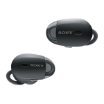 Sony WF-1000X 1000X Wireless Noise Cancelling Headphones Reference Guide