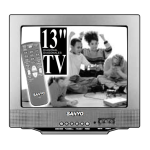 Sanyo AVM-1341S CRT Television Owner's Manual